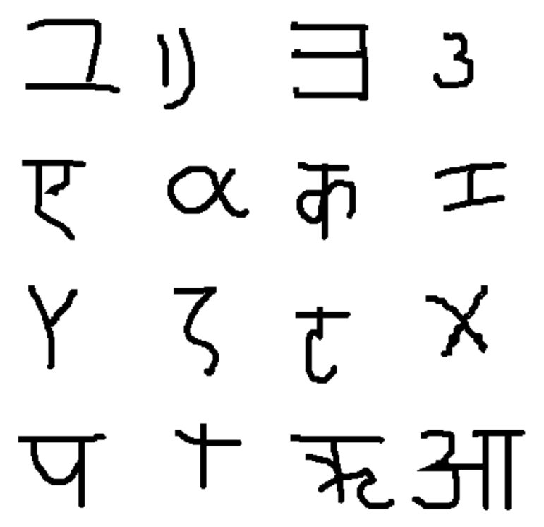 Sample from the five-alphabet set used to test the adversary after training(originally: ‘background small 2’)
