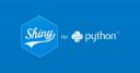 The Shiny hex sticker next to the Python language logo, saying Shiny for Python