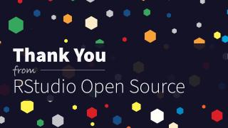 To Our Community: Thank You | RStudio Open Source (2021)