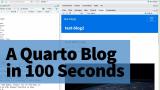 Create & Publish a Quarto Blog on Quarto Pub in 100 Seconds | Quarto Pub