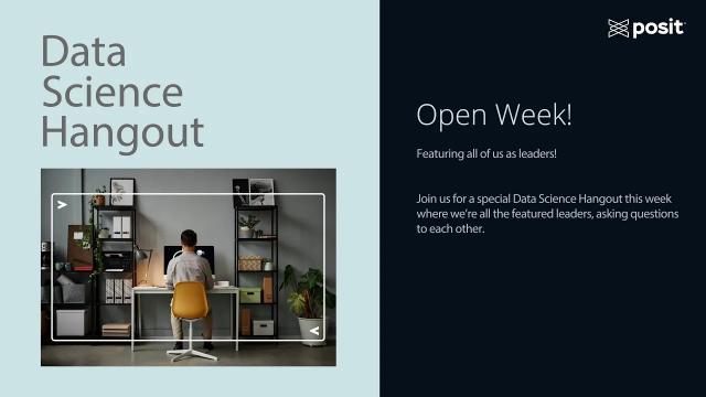 Data Science Hangout featuring all of us!