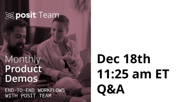 Workflow Demo Live Q&A - December 18th!