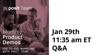Live Q&A following Workflow Demo - January 29th!